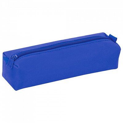 Пенал-тубус ПИФАГОР на молнии, текстиль, синий, 20×5 см