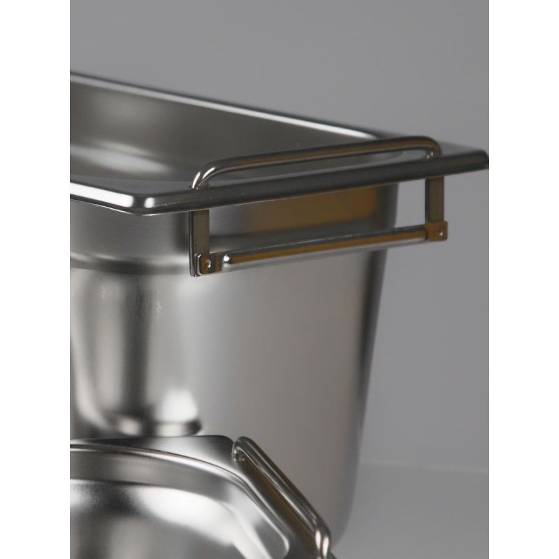 Гастроемкость LUXSTAHL с ручками, нерж. сталь, GN 1/1, 53×32.5×15см, (га005)