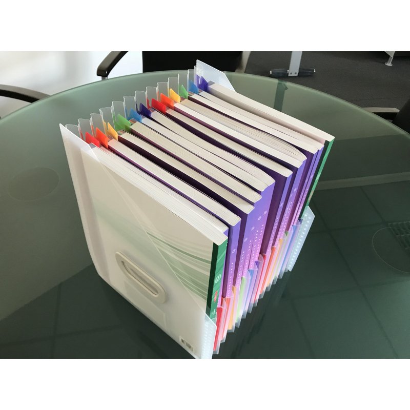 Вертикальный накопитель Exacompta Crystal Magazine File 12 отделений (26.5×32.5 см)