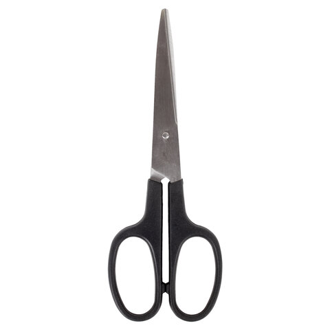 Ножницы BRAUBERG «Standard» 160 мм, классической формы, черные, 237095
