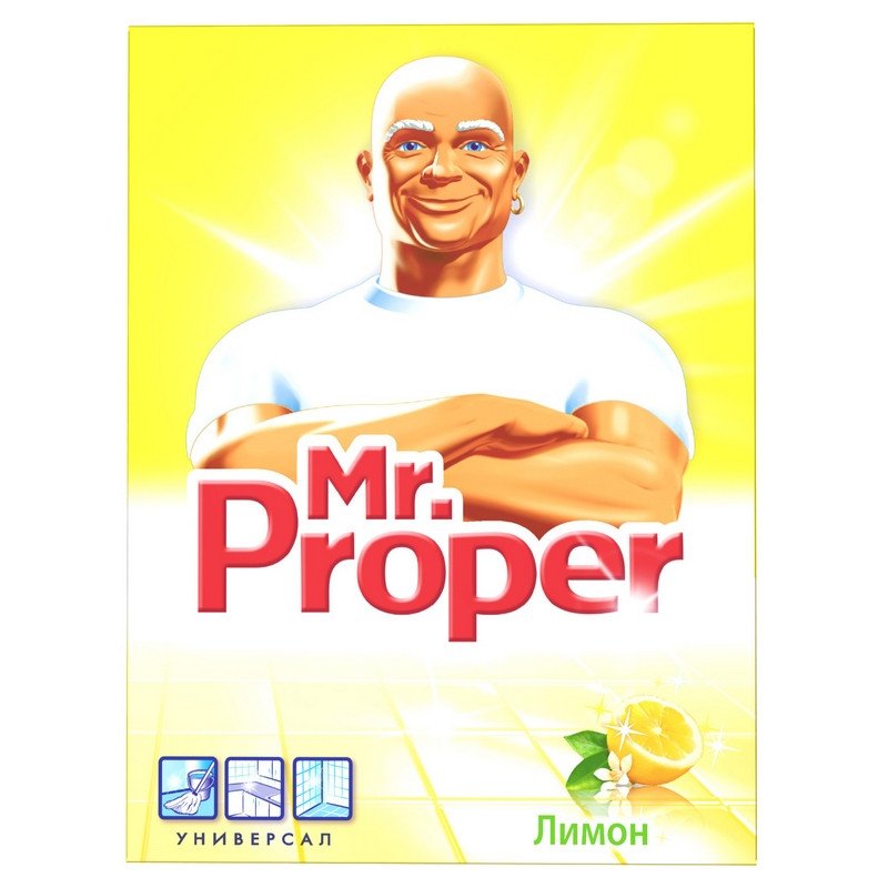 Порошок для мытья полов Mr. Proper Универсал, 400г, оттдушки