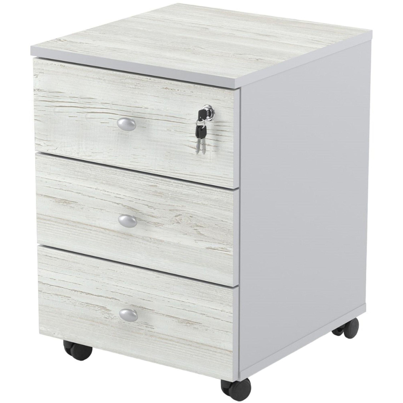 Тумба выкатная Easy Standard LT 16/16 (сосна/серый, 400×420x563 мм)
