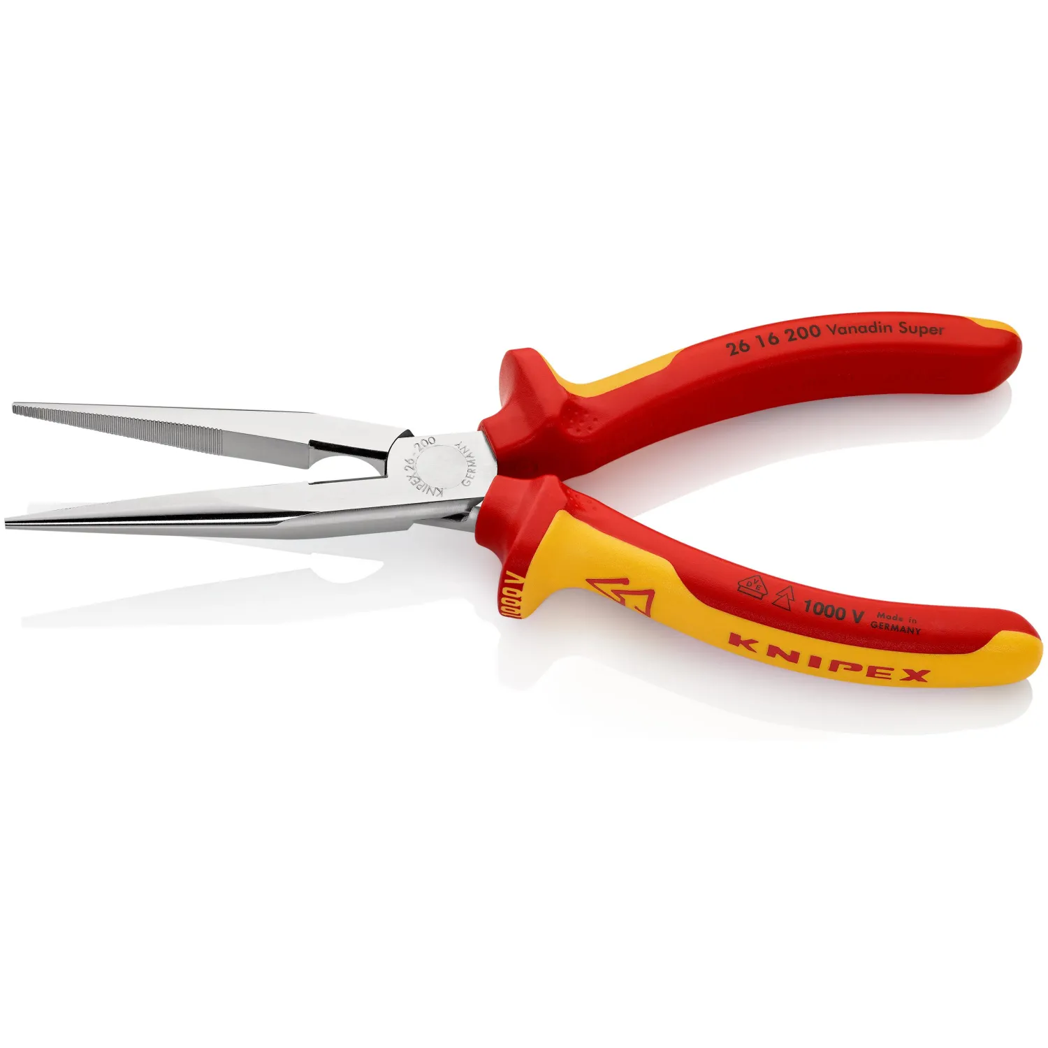 превью Длинногубцы VDE L-200 мм Knipex (KN-2616200)
