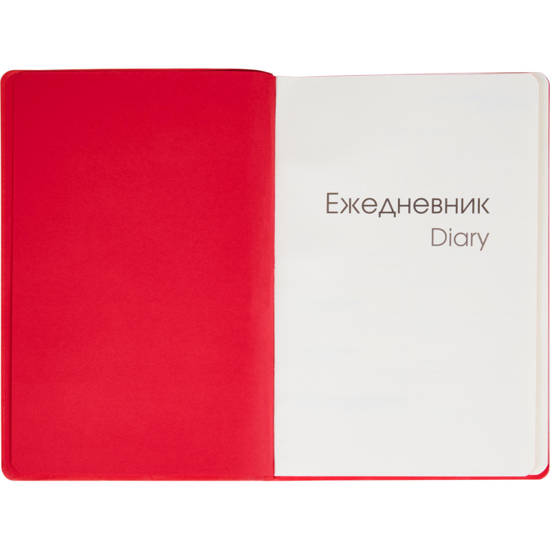 Ежедневник недатированный А5 136л SOFT TOUCH интеграл. красный ЕКСТ52513607