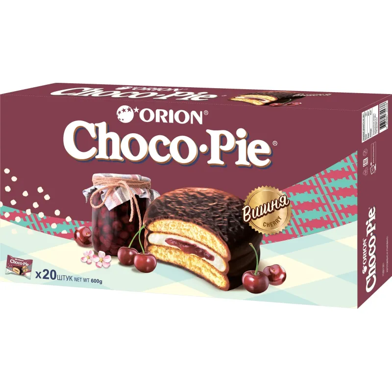 Пирожное Choco Pie с вишней (20 штук по 30 г)