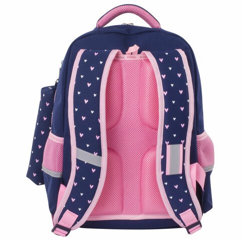 Рюкзак ЮНЛАНДИЯ COMPLETEс пеналом в комплектеэрго-спинкаPink bow42×29х14 см229972