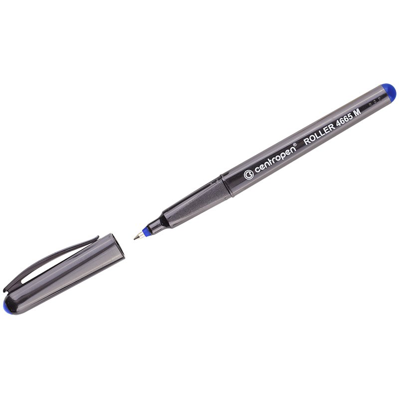 Ручка-роллер Centropen «4665» синяя, 0.7мм, трехгран., одноразовая