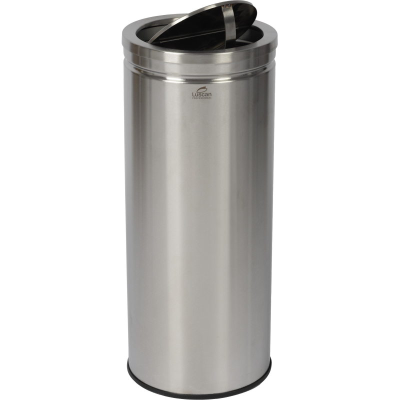 Ведро мусорное (урна) с качающ. крышкой нерж. сталь Luscan Professional 30л