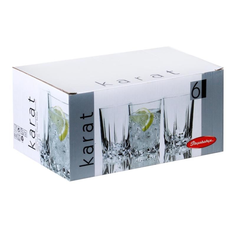 Стакан (рокс) Pasabahce Карат стеклянный низкий 250 мл (6 штук в ...