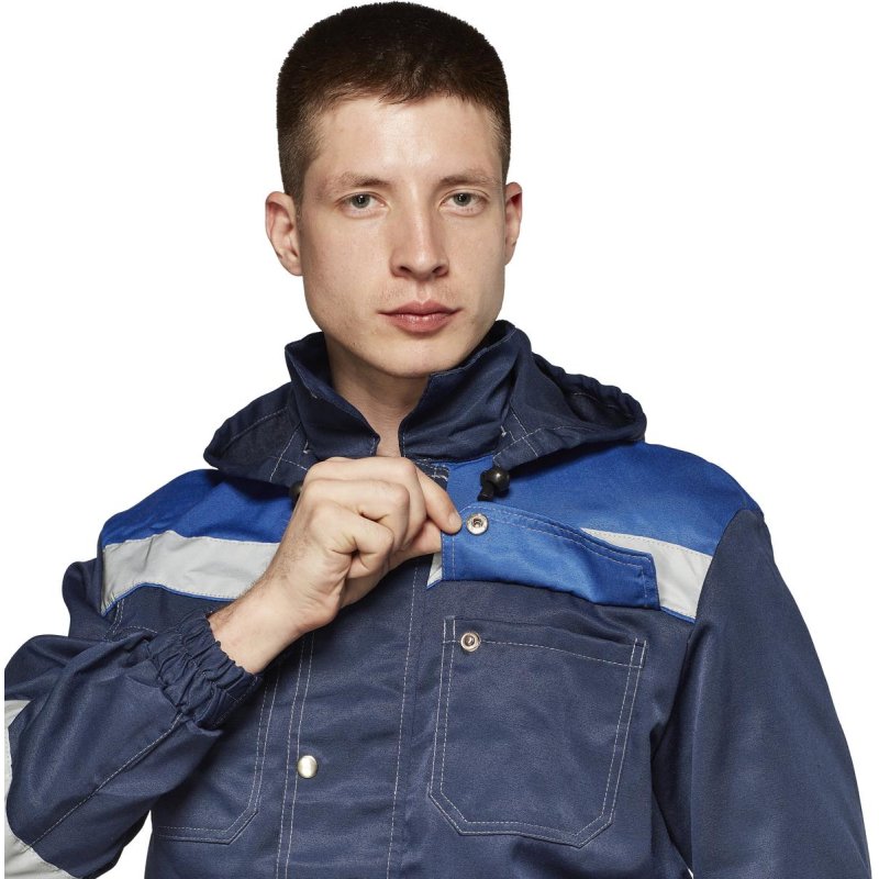 Костюм рабочий летний муж. Антей СОП син/вас (КПК) 48-50 (96-100)/182-188