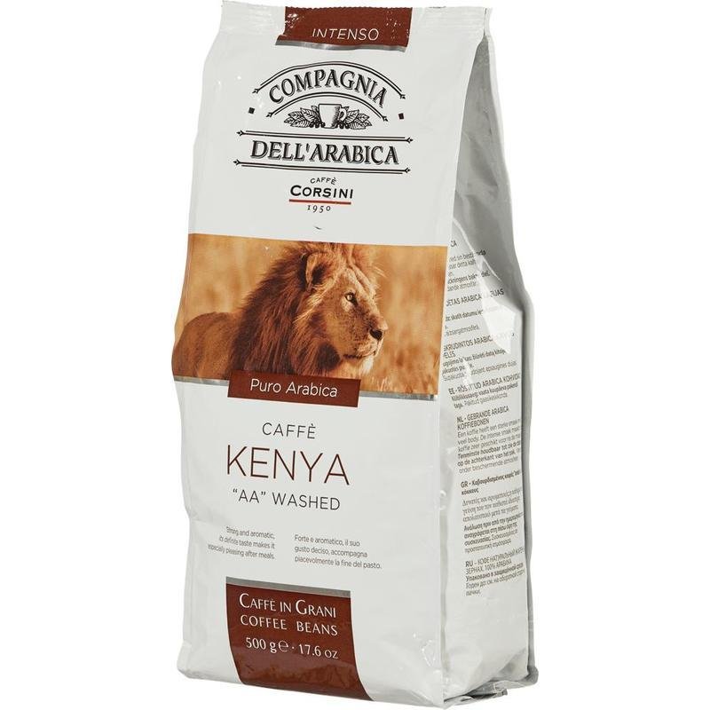 Кофе COMPAGNIA DELL`ARABICA Puro Arabica Kenya AA Washed в зернах... 