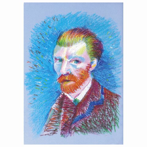 Пастель масляная художественная BRAUBERG ART «CLASSIC», УТОЛЩЕННАЯ, 12 цветов, круглое сечение
