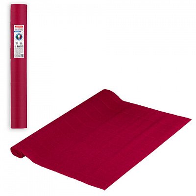 Бумага гофрированная (ИТАЛИЯ) 180 г/м2, красная (589), 50×250 см, BRAUBERG FLORE