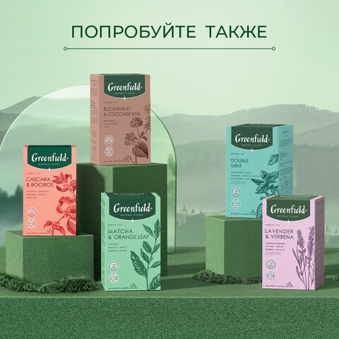 Чай GREENFIELD Natural Tisane «Lemongrass, Schisandra» травяной, 20 пирамидок по 1.8