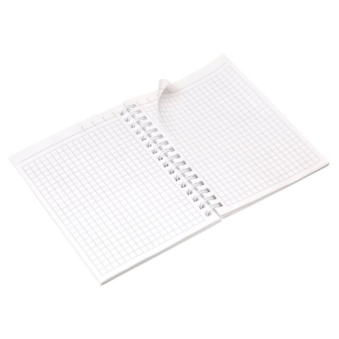 Блокнот МАЛЫЙ ФОРМАТ А6, 80 л., гребень, бумвинил «METALLIC», клетка, HATBER, черный, 086310