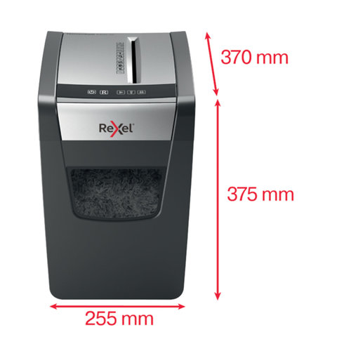 Уничтожитель (шредер) Rexel Momentum X410-SL, 1-3 человека, 4 уровень секретности, фрагменты 4×28 мм, 10 листов, 23 л