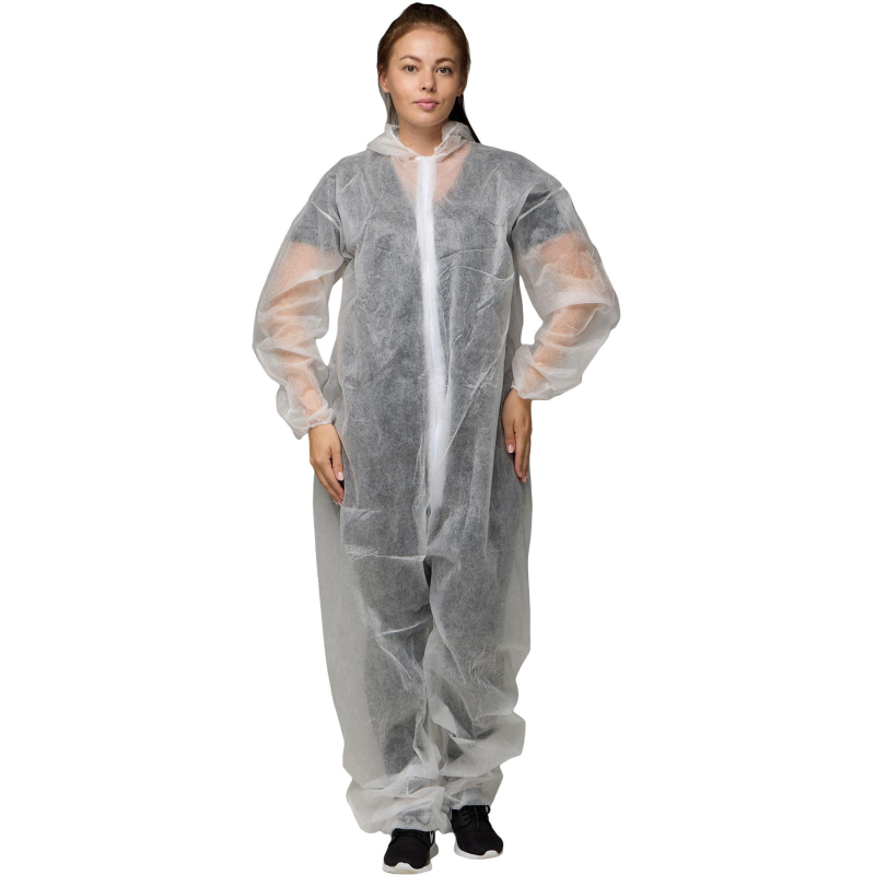 Комбинезон одноразовый Каспер, белый, 20 г/м2, р. ХXХL, кп