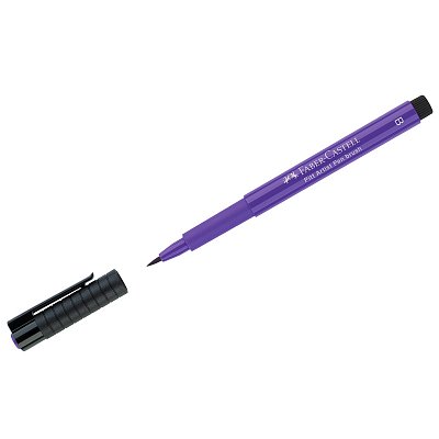 Ручка капиллярная Faber-Castell «Pitt Artist Pen Brush» цвет 136 пурпурно-фиолетовая, кистевая