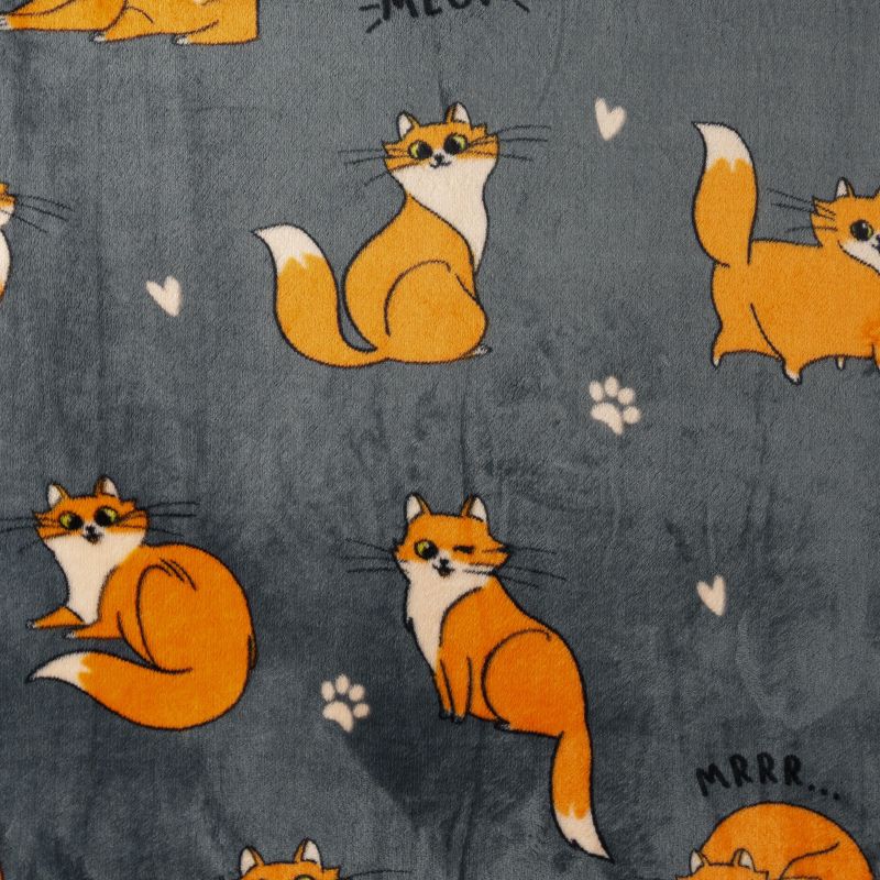 Плед микрофибра Festival 150×200см Red cat темно-серый, 6154698