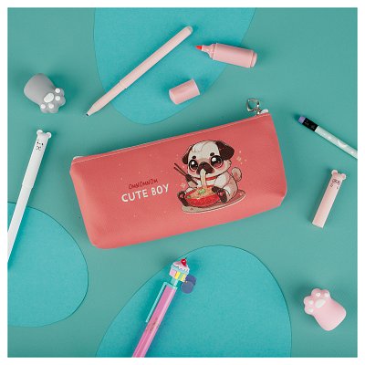 Пенал мягкий 200×85×30 MESHU «Cute boy», искусственная кожа