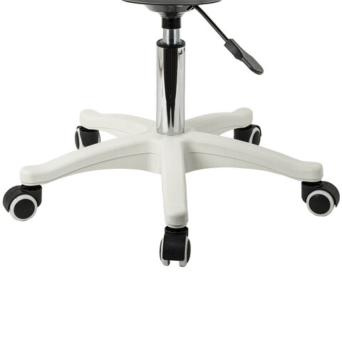 Кресло стул BRABIX «Eames MG-310 PL», пластик белый, экокожа белая