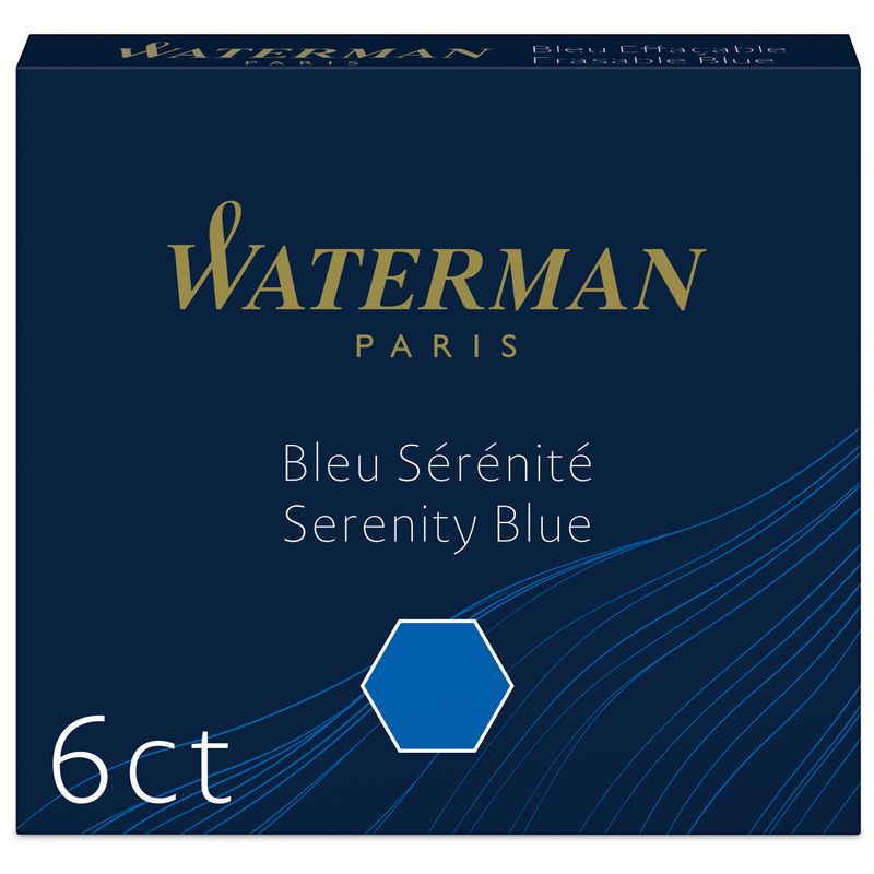 превью Картриджи чернильные Waterman International, синий, 6шт., картонная коробка
