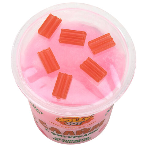 Слайм с фигурками, вкусняшки, 200 г, НАБОР 4 шт., JOLLY JOT (ДЖОЛЛИ ДЖОТ)