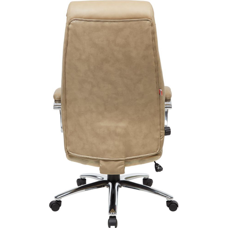 Кресло для руководителя Easy Chair-572 TR бежевое (рециклированная кожа/металл)