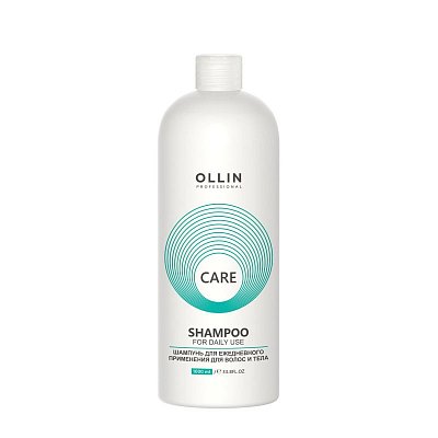 Шампунь OLLIN CARE для ежедневного применения, для волос и тела 1000мл