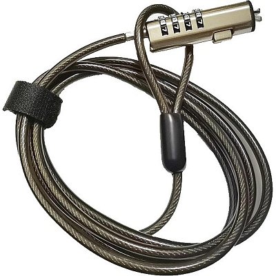 Тросик с замком Continent NCL-105, ультрабук, nano security slot, клин, 1.8м