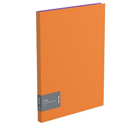Папка с 30 вкладышами Berlingo «Fuze», 17мм, 600мкм, оранжевая