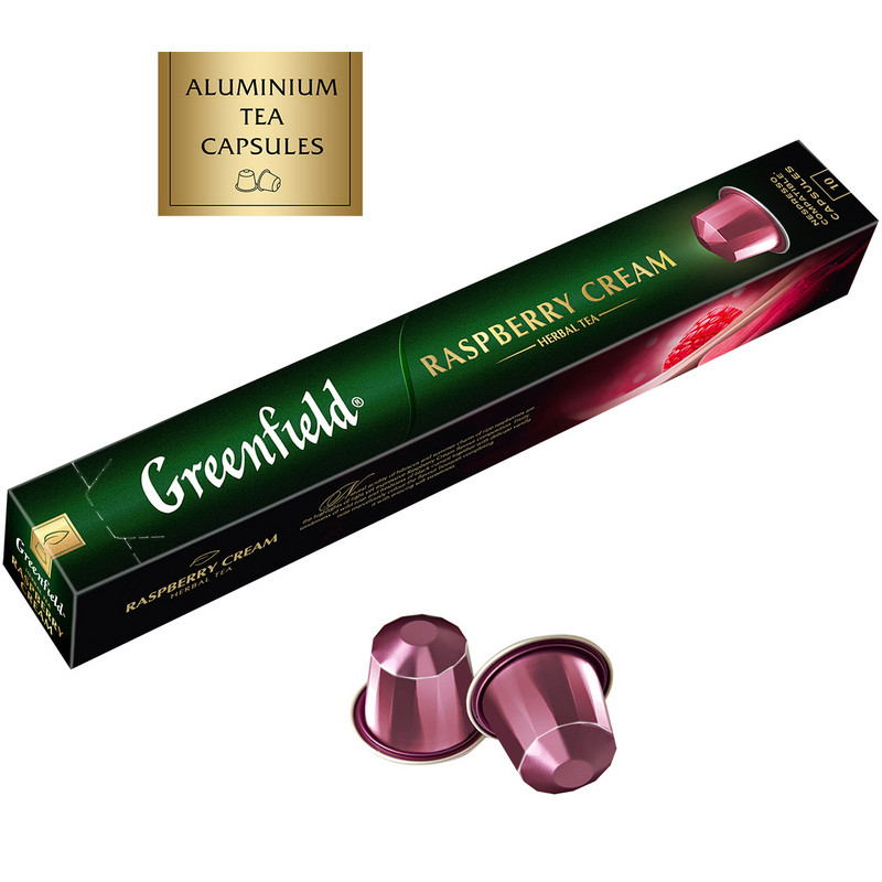 превью Капсулы для кофемашин Greenfield Raspberry Cream (10 штук в упаковке)