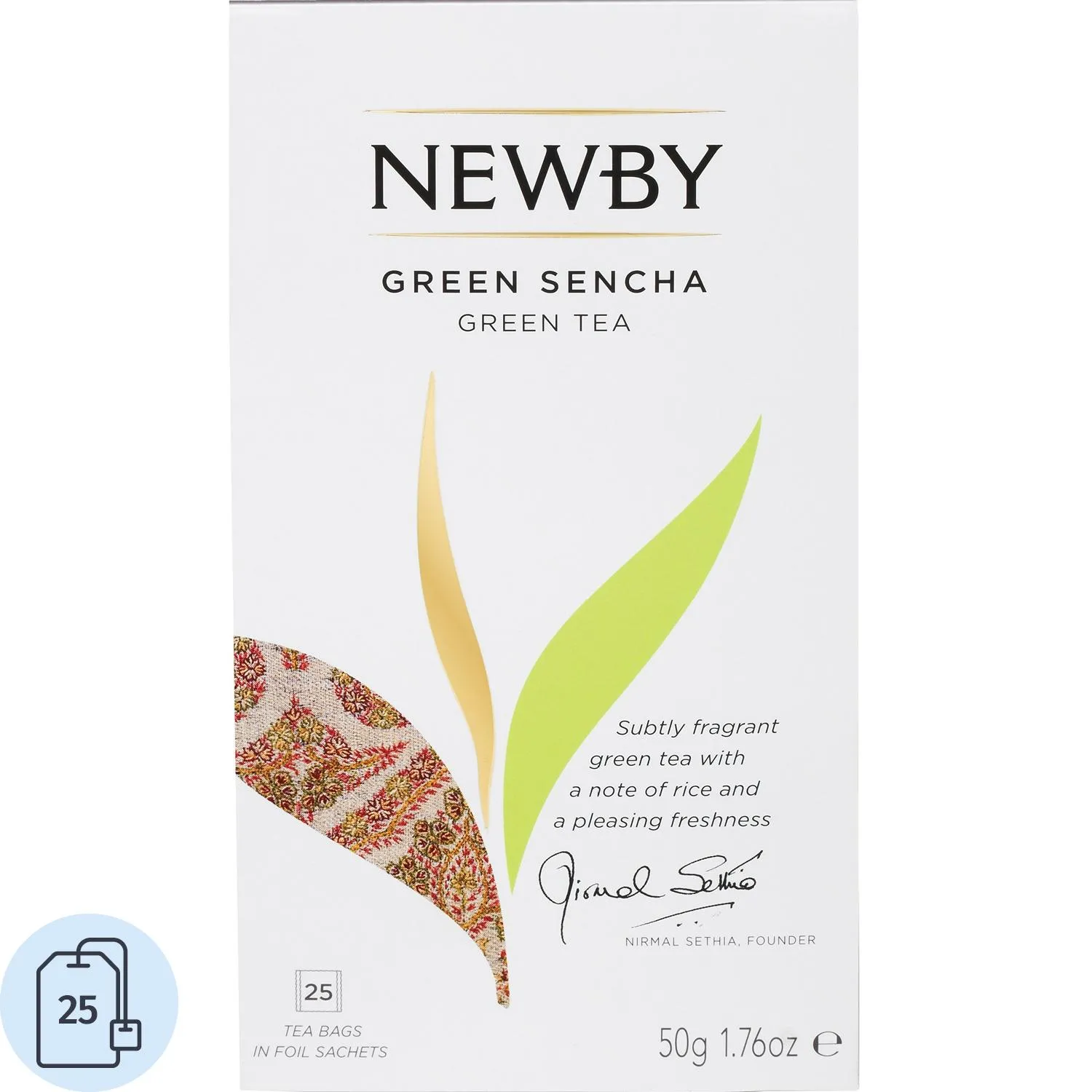 Чай зелёный Newby Green Sencha 25 пакетиков