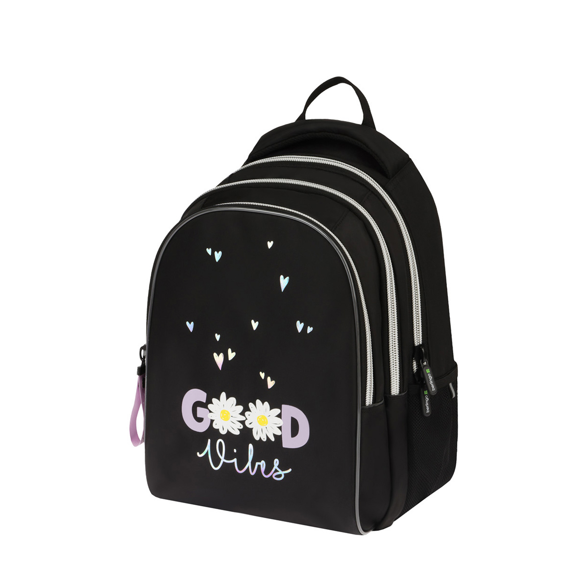 превью Рюкзак Berlingo inStyle «Good vibes» 41×27×20 см, 3 отделения, 2 кармана, эргономичная спинка