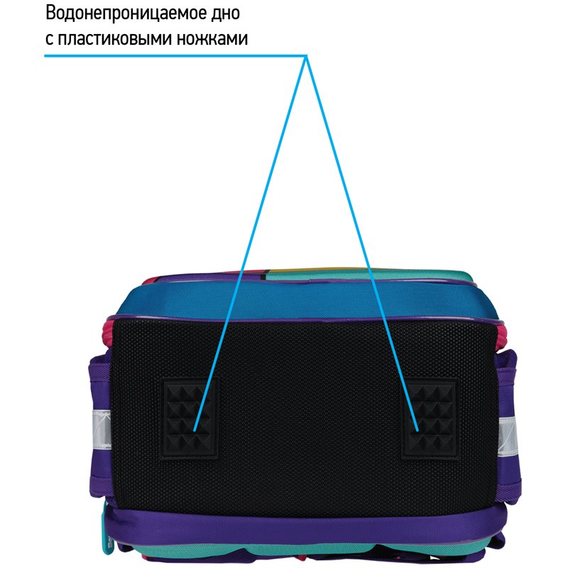 Ранец Berlingo Expert Light облегченный «Pink blocks» 38×28×15см, 3 отделения, 2 кармана, анатомическая спинка