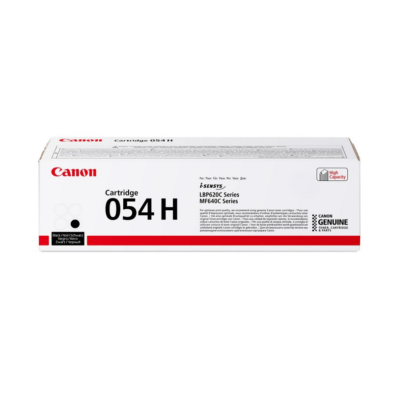 превью Картридж лазерный Canon 054 H BK 3028C002 черный повышенной емкости оригинальный