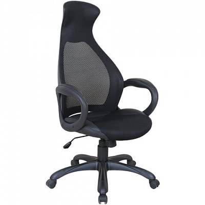 Кресло офисное BRABIX PREMIUM «Genesis EX-517», пластик черный, ткань/экокожа/сетка черная