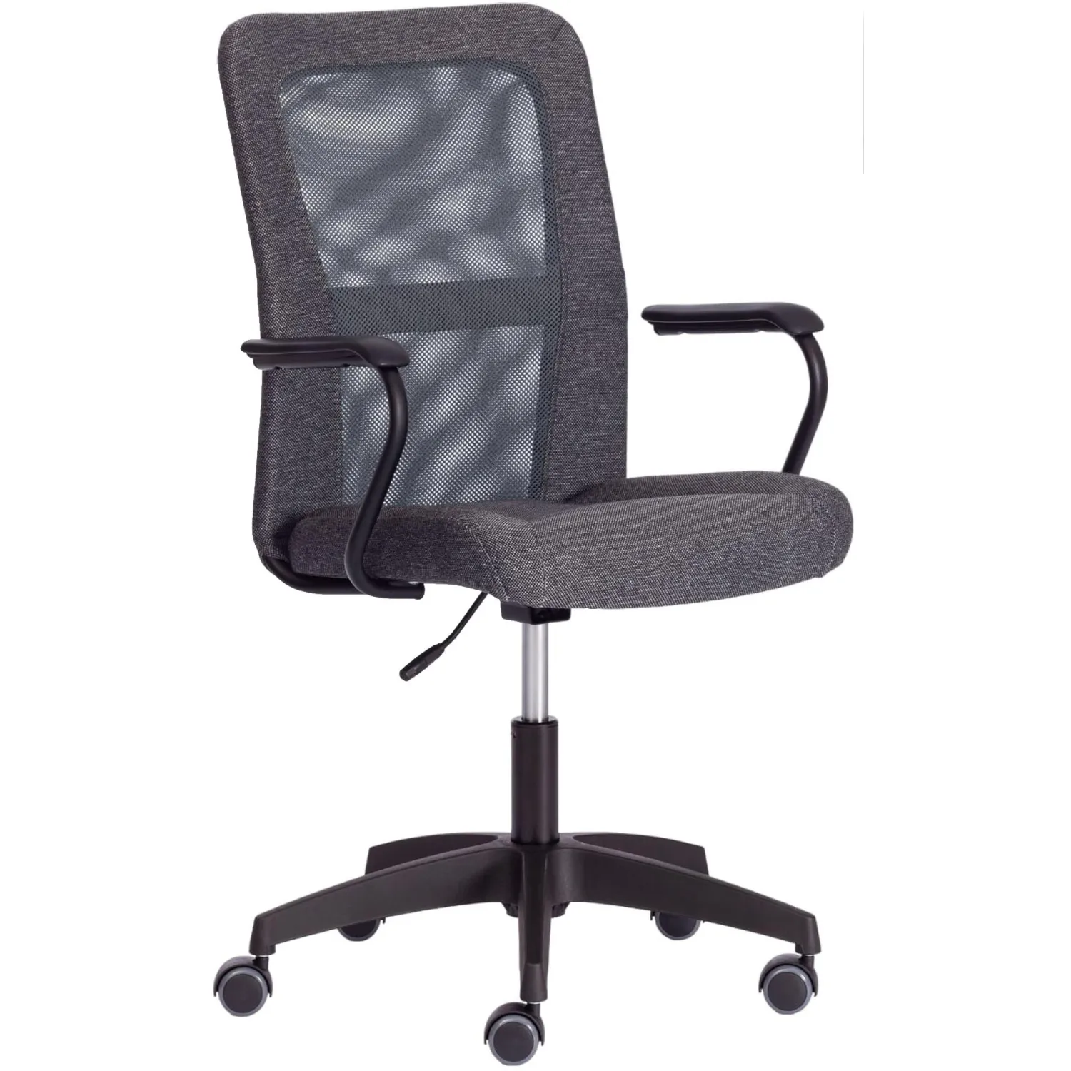 Кресло офисное Easy Chair 308 серое (сетка/ткань, пластик)