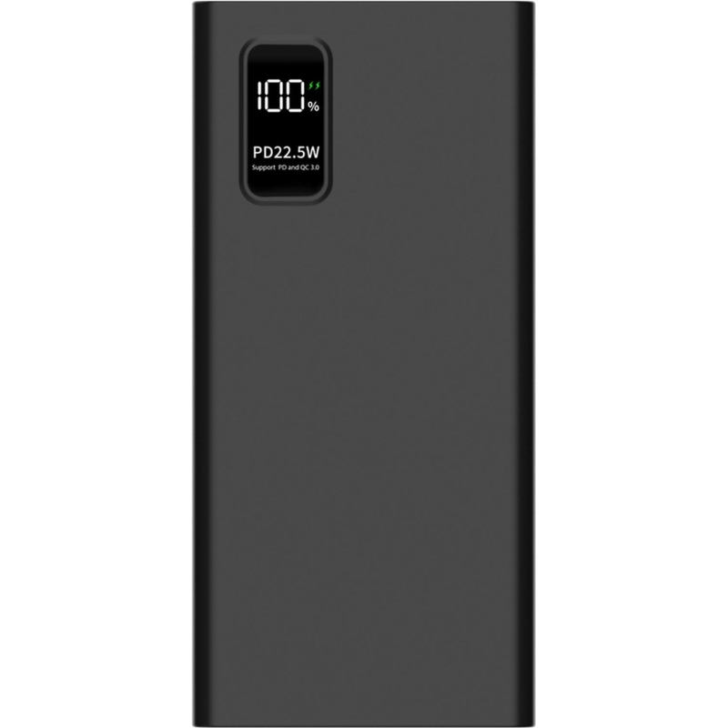 Внешний аккумулятор PERO PB05 10000 mAh, Li-Pol, output USB-C + 2USB-A, черный