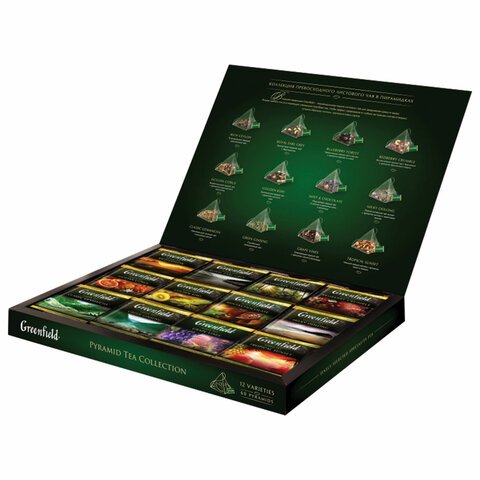Чай Greenfield Pyramid Tea Collection ассорти 60 пакетиков