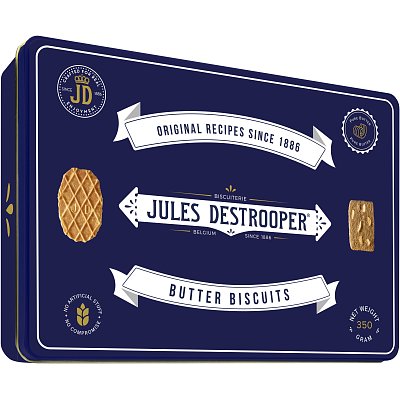 Техническая Печенье Jules Destrooper ассорти в ретро упаковке, 350г