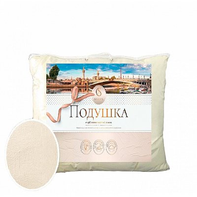 Подушка Crinkle line 70×70 см искусственный лебяжий пух/микрофибра