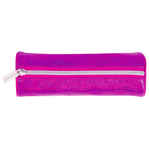 Пенал-тубус BRAUBERG, мягкий, «Glitter Pink», 20×7×7 см, 229017