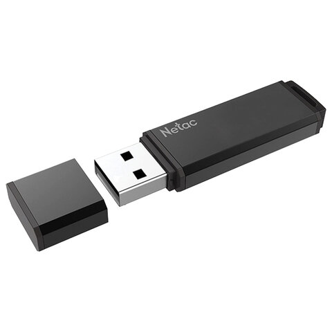 Флеш-диск 16GB NETAC U351, USB 3.0, черный-30BK