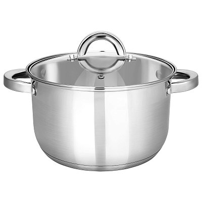 Кастрюля нерж Rondy 5.0л, D=23.5cм, SH07503