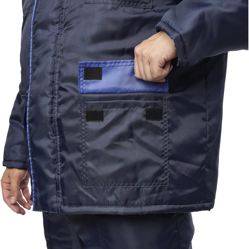 Костюм рабочий зимний муж з12-КПК с СОП син/вас оксф 48-50/170-176