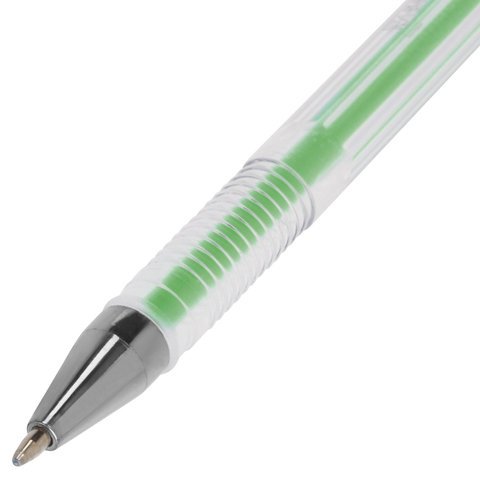Ручки гелевые BRAUBERG SGP003/6, набор 6 шт., 0.7 мм (синяя, черная, красная, зеленая, желтая, фиолетовая)
