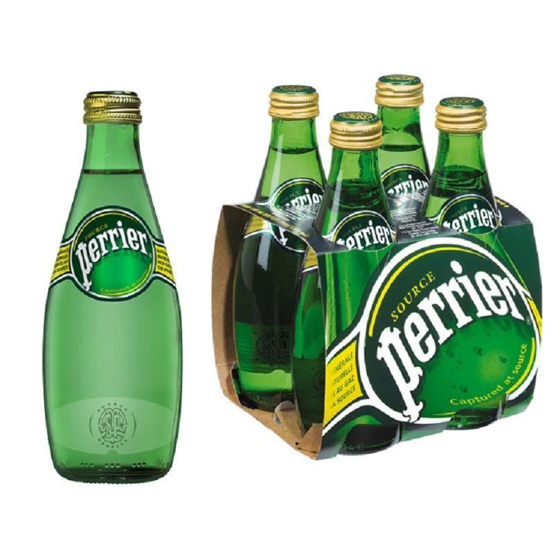 превью Вода минеральная Perrier газированная 0.33 литра (4 штуки в упаковке)