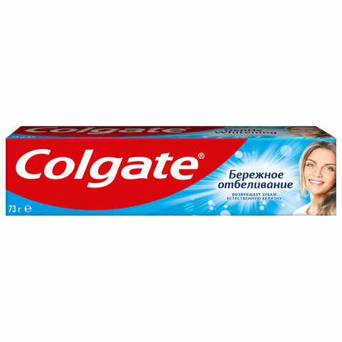 Зубная паста 50мл COLGATE «Бережное отбеливание», с фторидом и кальцием, ш/к 88262