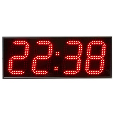 Часы настенные Импульс Электронное табло 418-T-ER2 (60×23×6.5 см)